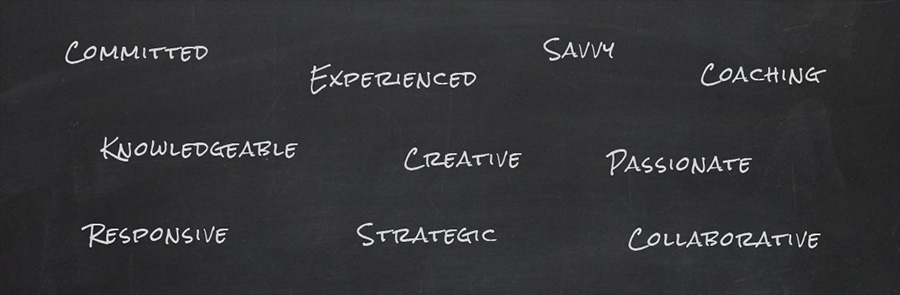 About US chalkboard graphic